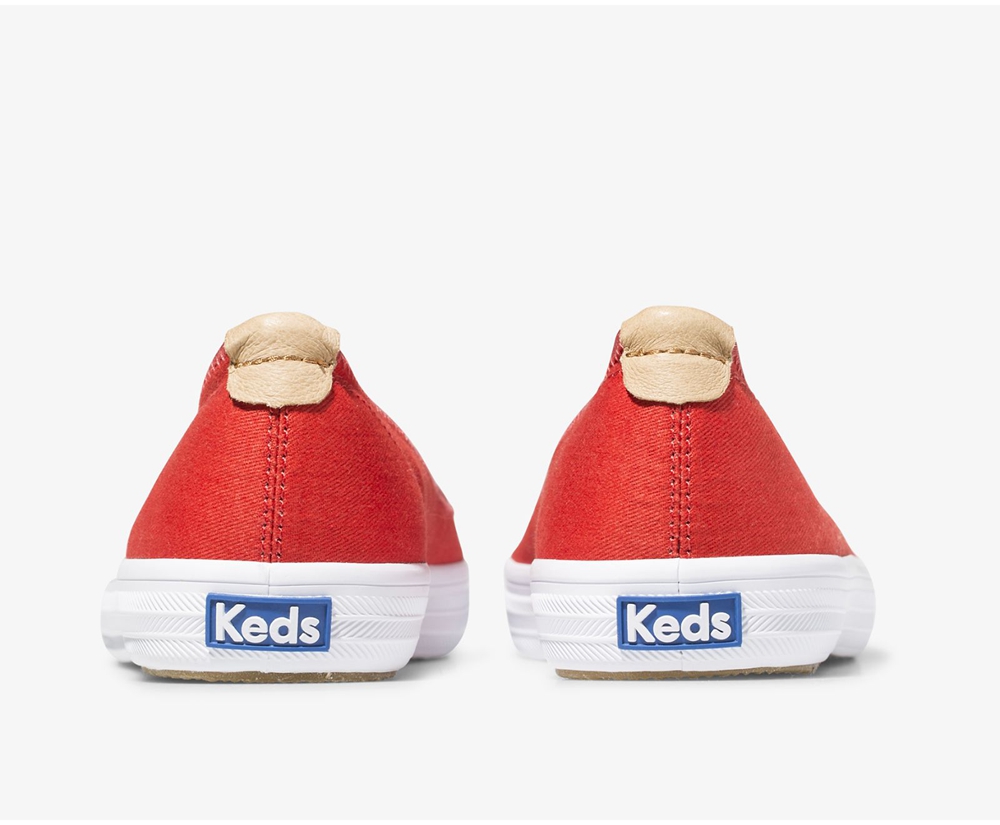 Womens Keds Slip Ons - Bryn - Red - 6791-JMQEO